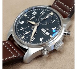 IWC Pilot's Watch Chronograph Spitfire black dial vintage NEW IW387903