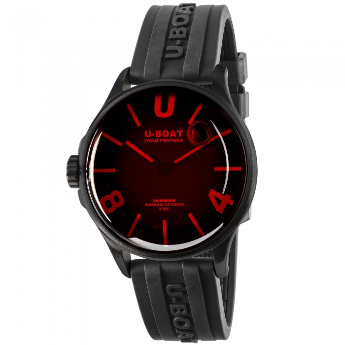 U-Boat Darkmoon 40mm red glass PVD 9306