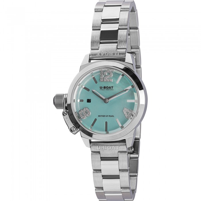 U-Boat Classico Lady 30mm Aquamarine 8900