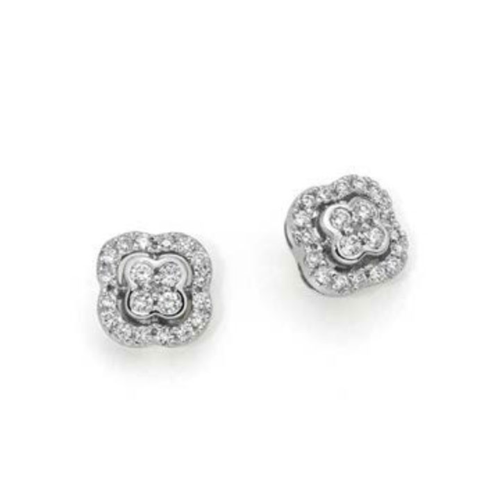 Orecchini Flora con diamanti in oro 18Kt DOF10930.016 DonnaOro Jewels