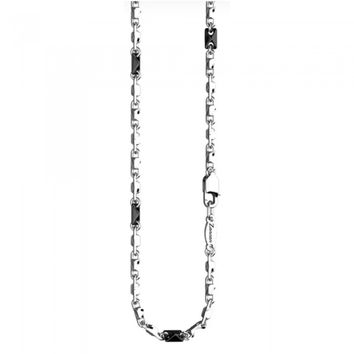 Collana Zancan in argento 925 con dettagli in ceramica ESC054-N