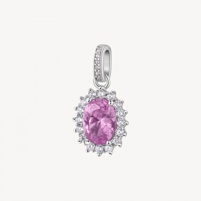 Pendente Brosway in argento 925 con zirconia rosa FVP13