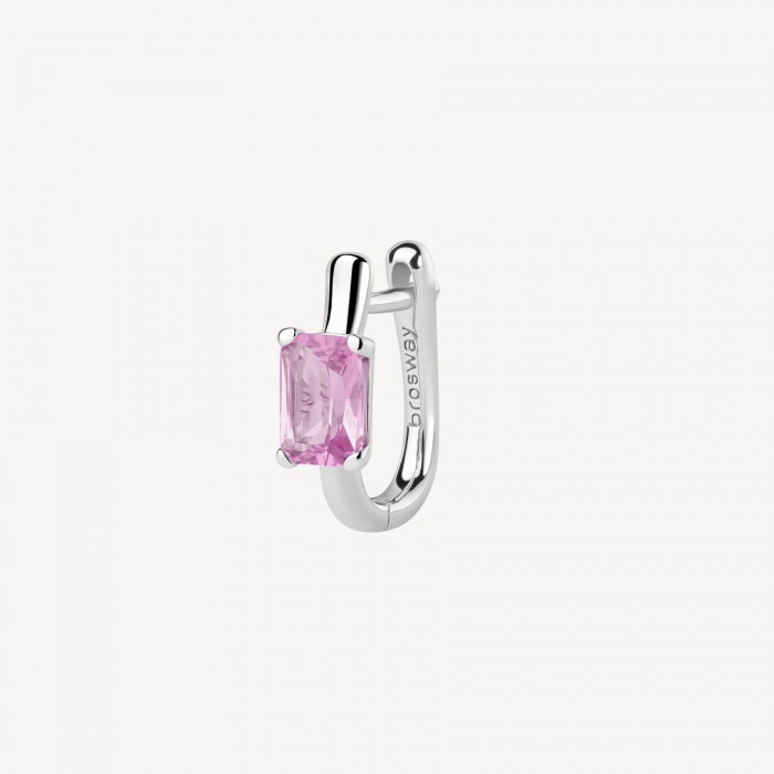 Orecchino Brosway in argento 925 con zirconia rosa FVP07