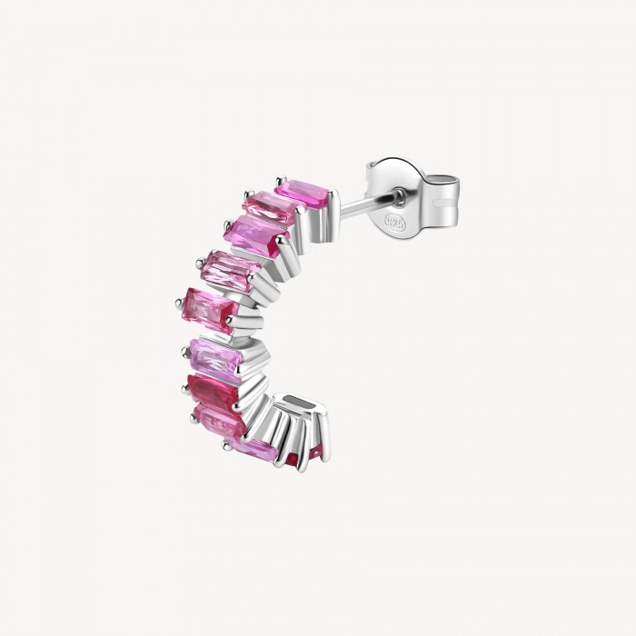 Orecchino Brosway in argento 925 con zirconia rosa FVP09