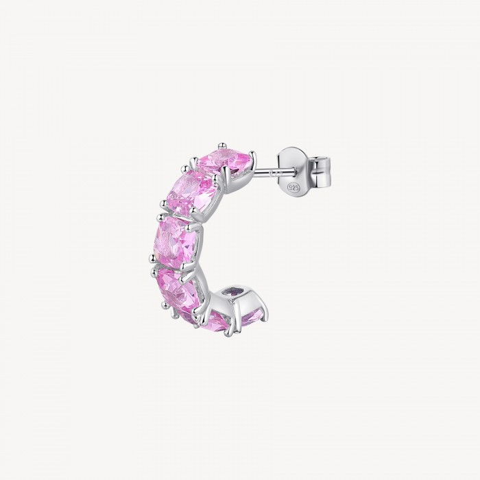 Orecchino Brosway in argento 925 con zirconia rosa FVP10