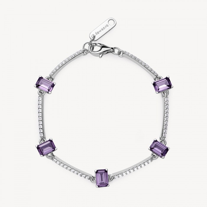 Bracciale Brosway in argento 925 con zirconia ametista FMP06