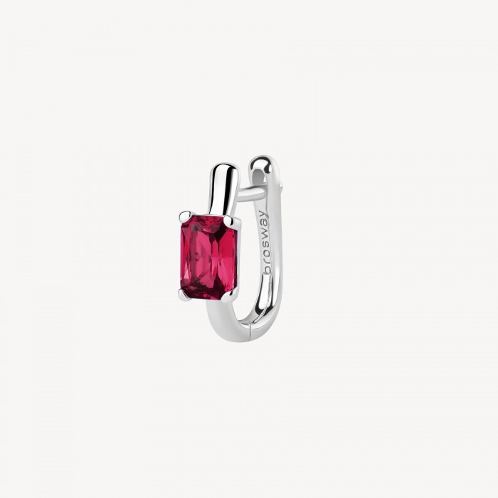 Orecchino Brosway in argento 925 con zirconia ruby FPR08