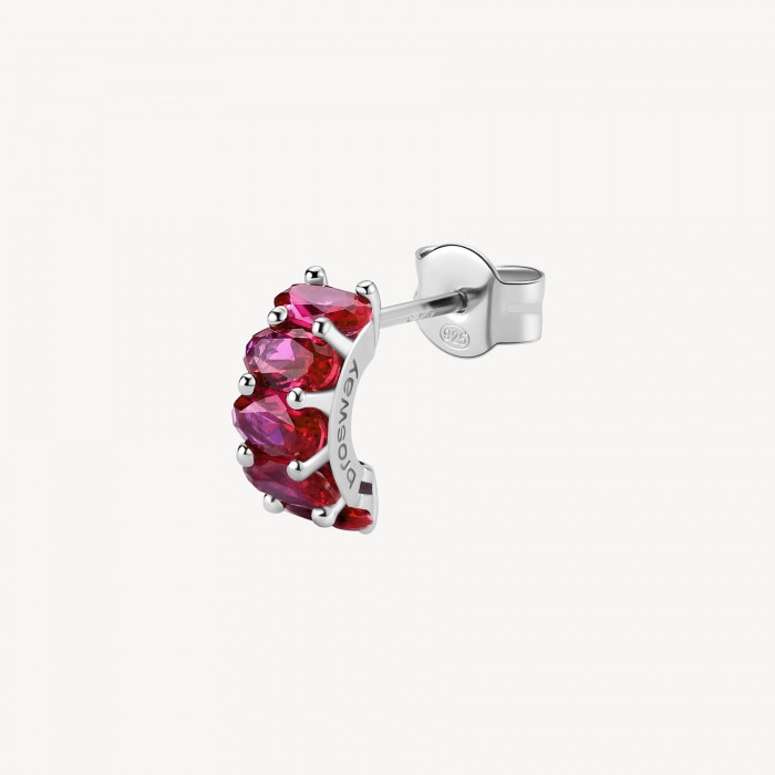 Orecchino Brosway in argento 925 con zirconia ruby FPR09