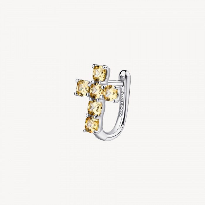 Orecchino Brosway in argento 925 con zirconia energy yellow FEY10