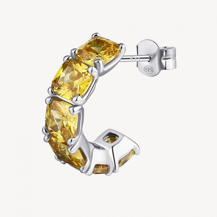 Orecchino Brosway in argento 925 con zirconia energy yellow FEY08