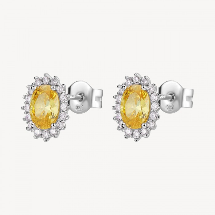 Orecchino Brosway in argento 925 con zirconia energy yellow FEY11