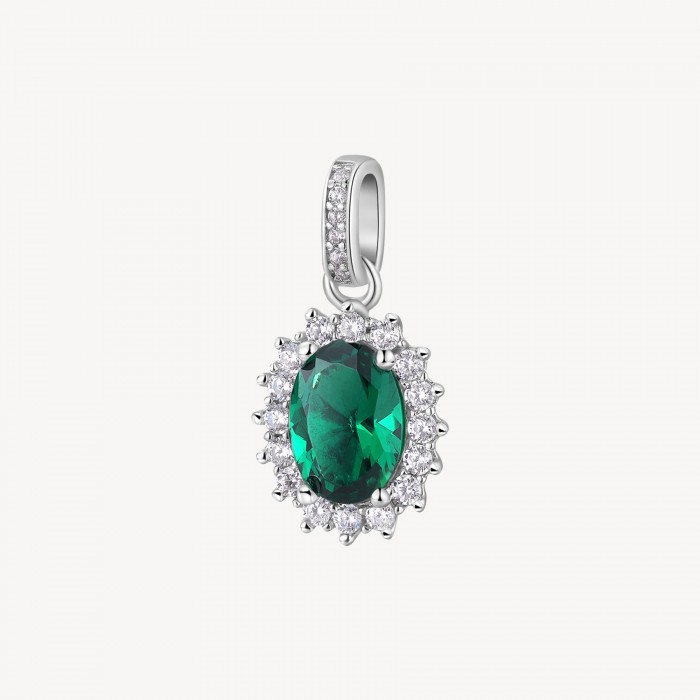 Pendente Brosway in argento 925 con zirconia life green FLG12