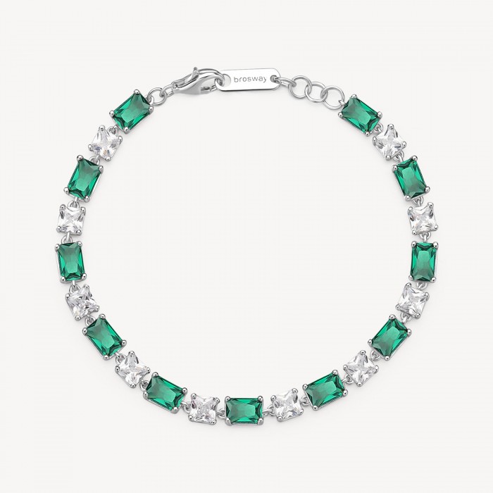 Bracciale Brosway in argento 925 con zirconia life green FLG16