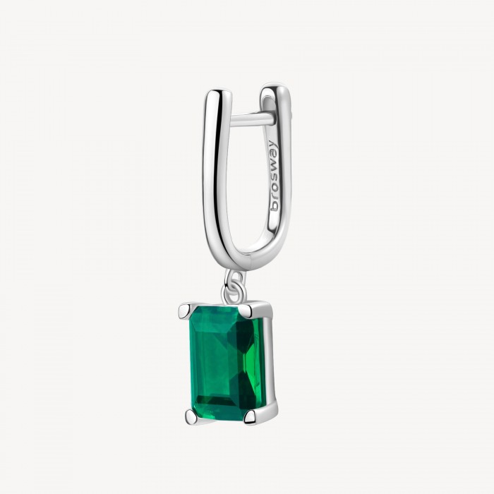 Orecchino Brosway in argento 925 con zirconia life green FLG07