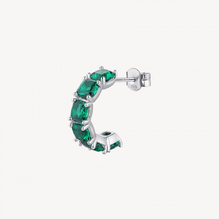 Orecchino Brosway in argento 925 con zirconia life green FLG08