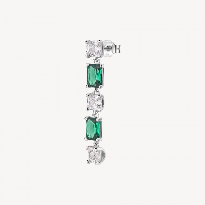 Orecchino Brosway in argento 925 con zirconia life green FLG17