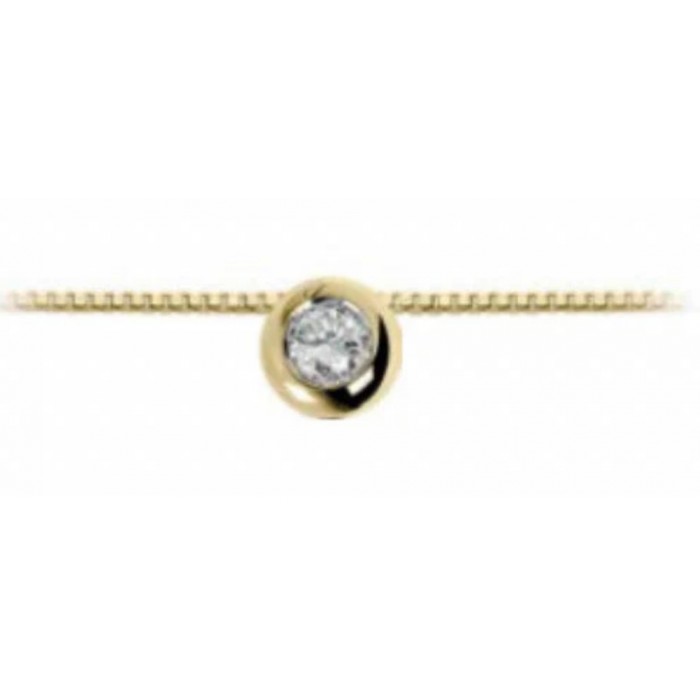 Pendente in oro giallo 18Kt con punto luce a cipollina LPL10306.003 DonnaOro Luce