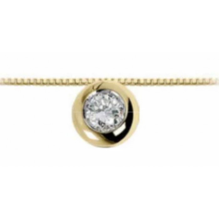 Pendente in oro giallo 18Kt con punto luce a cipollina LPL10306.007 DonnaOro Luce