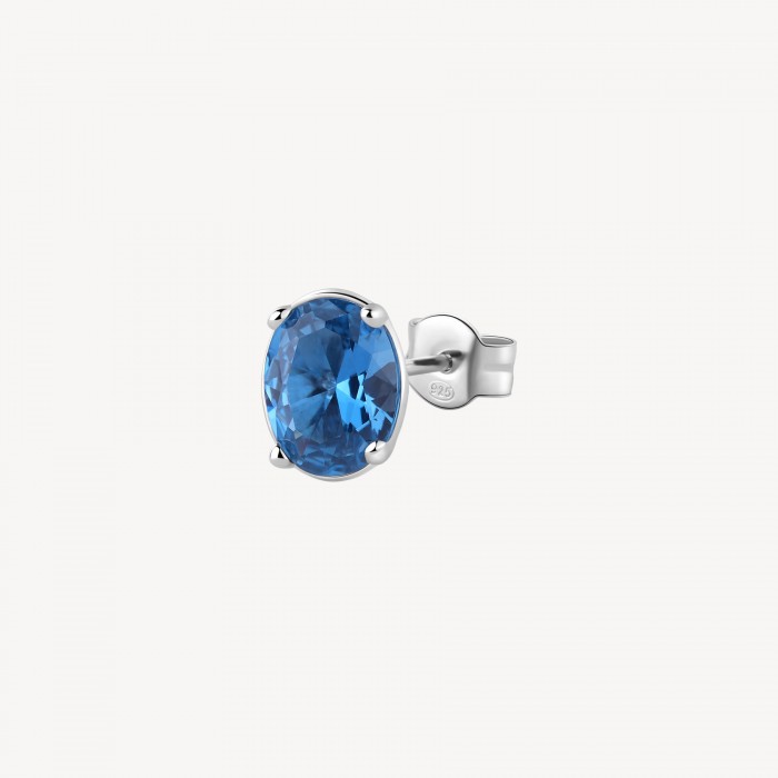 Orecchino Brosway in argento 925 con zirconia freedom blue FFB05