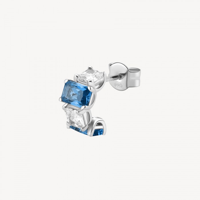 Orecchino Brosway in argento 925 con zirconia freedom blue FFB08