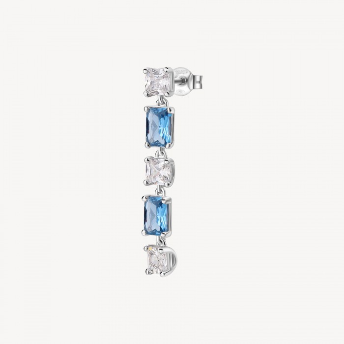 Orecchino Brosway in argento 925 con zirconia freedom blue FFB17