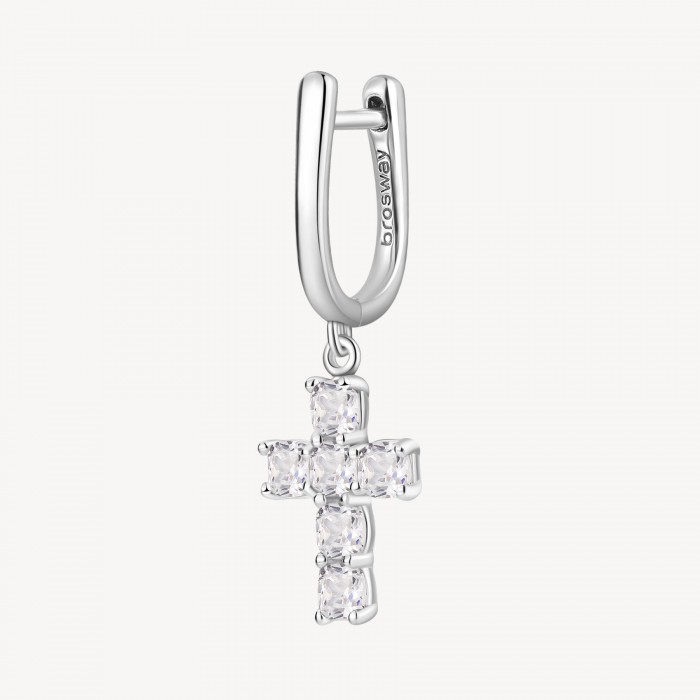 Orecchino Brosway in argento 925 con zirconia infinite white FIW22