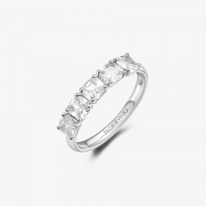 Anello Brosway in argento 925 con zirconia infinite white FIW25