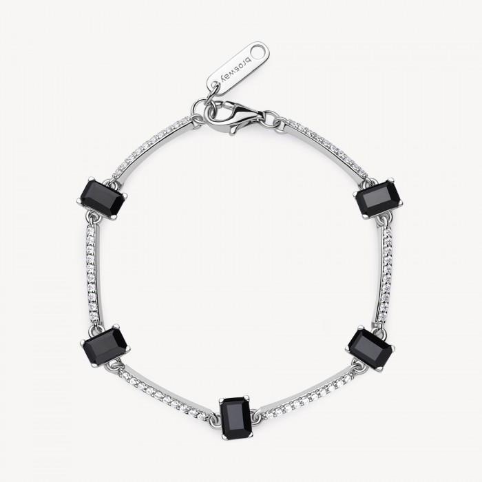 Bracciale Brosway in argento 925 con zirconia mistery black FMB05