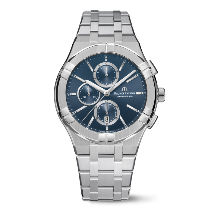 Maurice Lacroix AIKON Quartz Chronograph blu 42mm AI1118-SS002-430-1