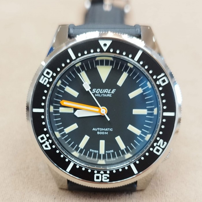 Squale 1521 Militaire Like New Official Dealer Black 1521MILIT.HT