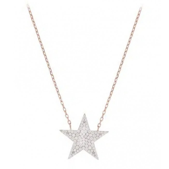 Collana Cuori Milano con zirconi in argento 925 placcata in oro 18 kt Ref.24919517