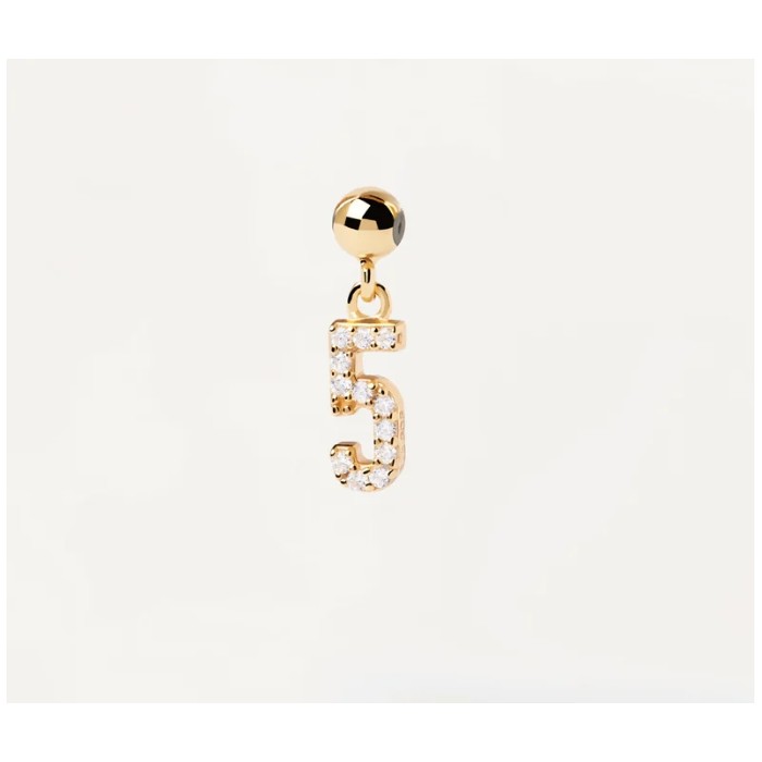 PDPAOLA charms numero 5 in argento 925 CH01-005-U