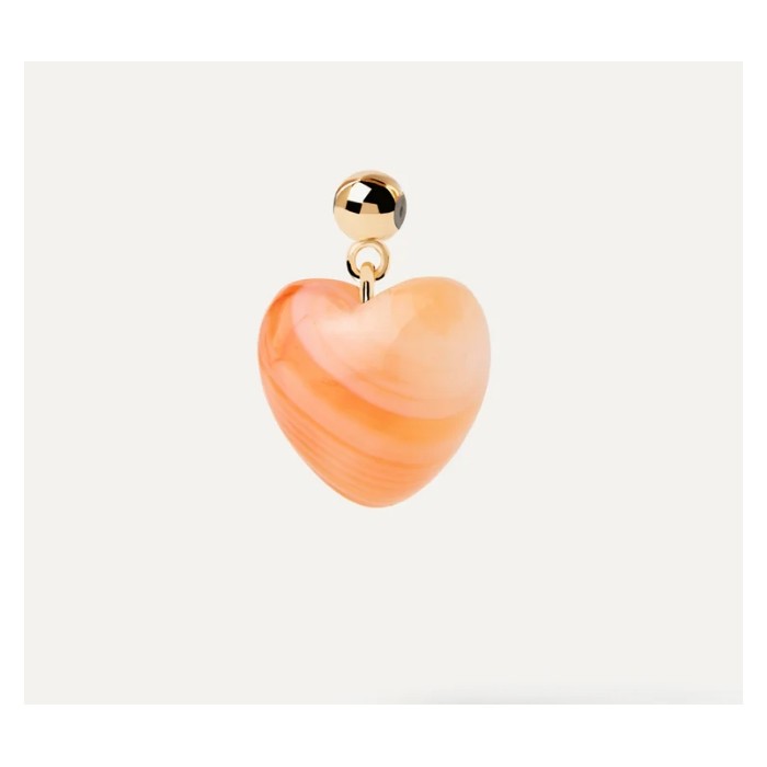 PDPAOLA charms cuore agata arancio in argento 925 CH01-117-U