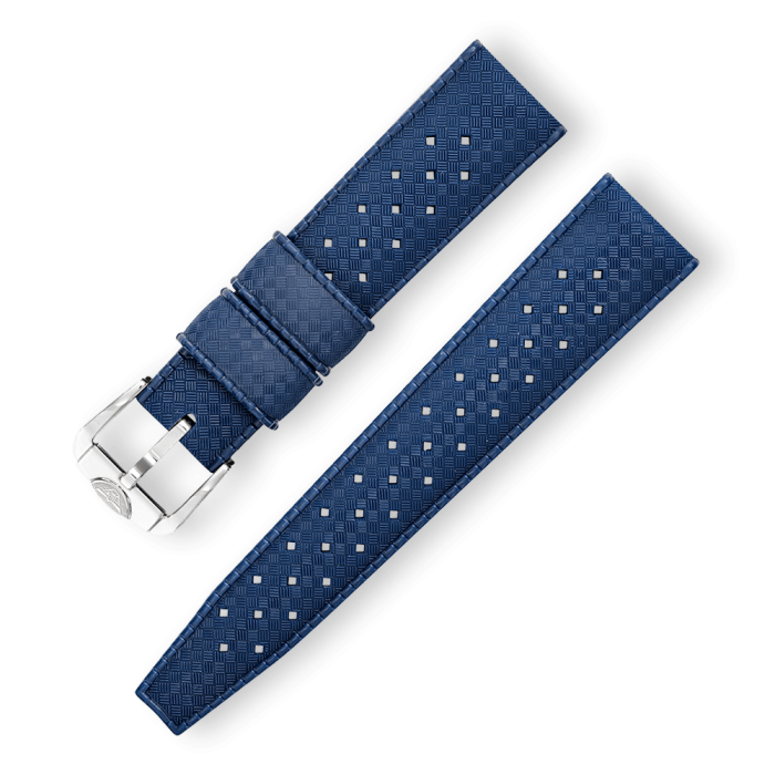 Cinturino Homage Tropic gomma blu per SQUALE CINHTRBL20