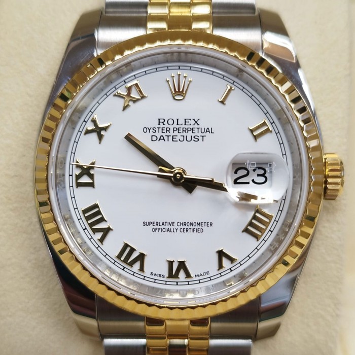 Rolex Datejust 36 White Roman 2017 Full Set 116233