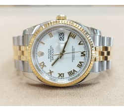 Rolex Datejust 36 White Roman 2017 Full Set 116233