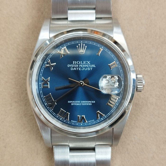 Rolex Datejust 36 Blue Roman Full set 16200