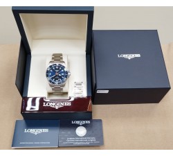 Longines HydroConquest GMT 41mm Blue L3.790.4.96.6