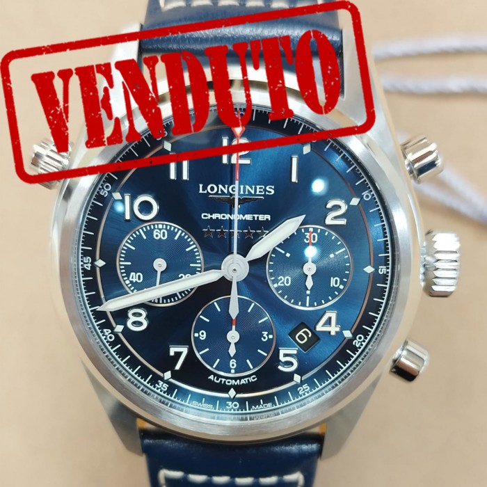 Longines Spirit Chrono 42 Blue NEW L3.820.4.93.0