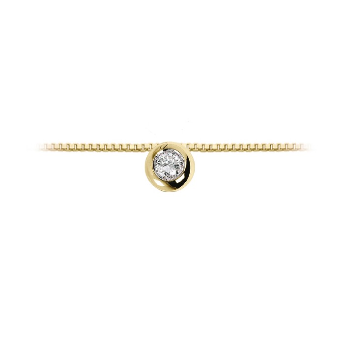 Pendente in oro giallo 18Kt con punto luce a cipollina LPL10306.002 DonnaOro Luce