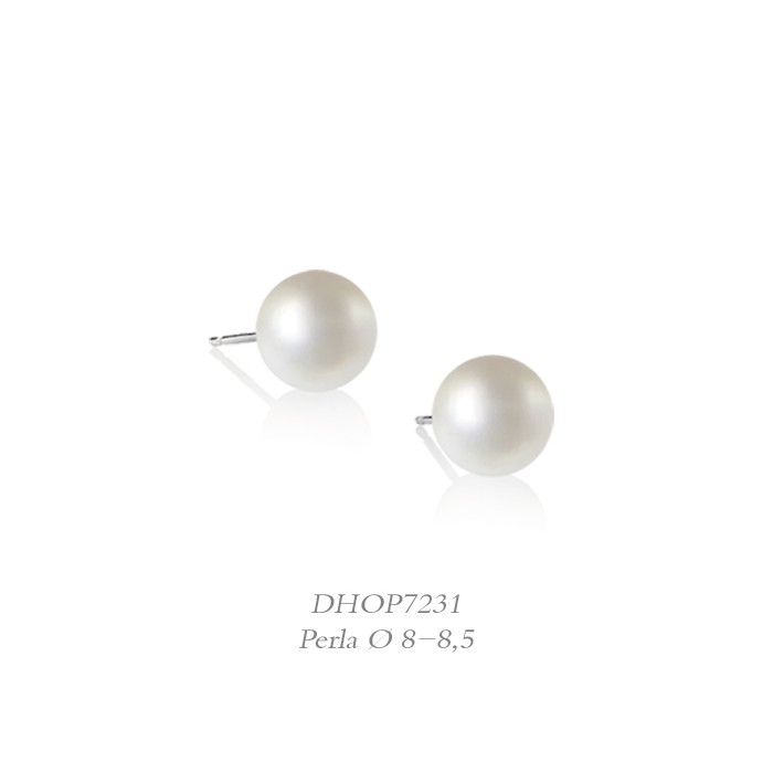 Orecchini in oro bianco18Kt con Perle DHOP7228 DonnaOro Luce