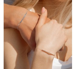 Bracciale barretta con zaffiri in oro 18Kt BACKSPIN PHBZ9564 DonnaOro PADDLE