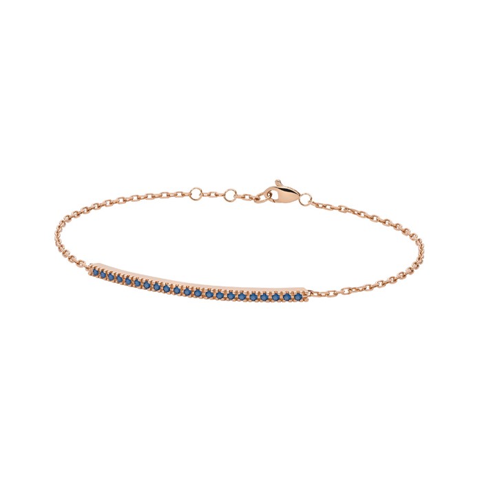 Bracciale barretta con zaffiri in oro 18Kt BACKSPIN PHBZ9564 DonnaOro PADDLE