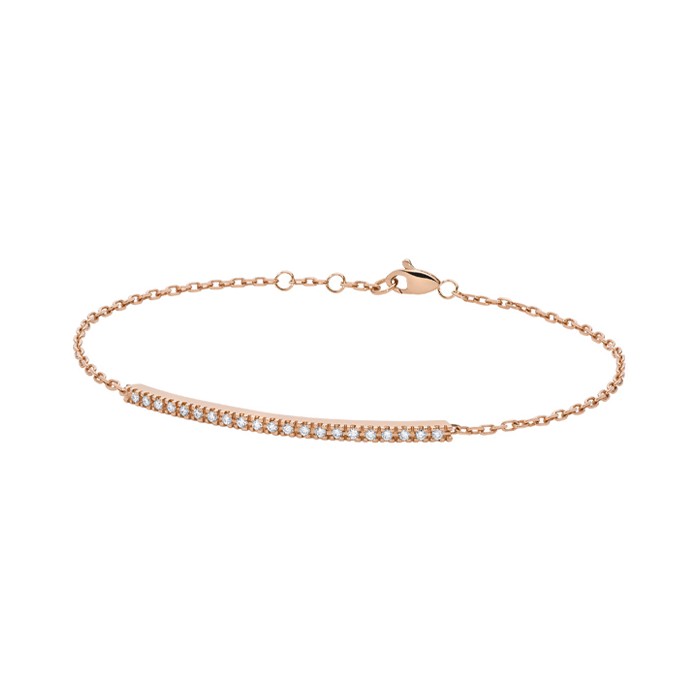 Bracciale barretta con diamanti in oro 18Kt BACKSPIN PHBF9562.011 DonnaOro PADDLE