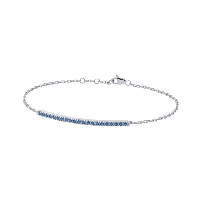 Bracciale barretta con zaffiri in oro 18Kt BACKSPIN PHBZ9561 DonnaOro PADDLE