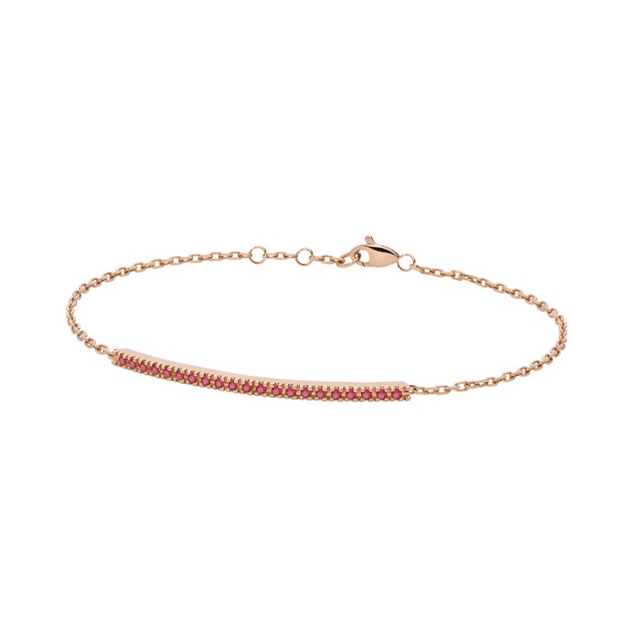 Bracciale barretta con rubini in oro 18Kt BACKSPIN PHBR9564 DonnaOro PADDLE