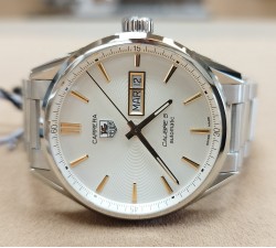 TAG Heuer Carrera Calibre 5 Day Date White NEW WAR201D.BA0723