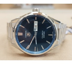 TAG Heuer Carrera Calibre 5 Day Date Blue NEW WAR201E.BA0723