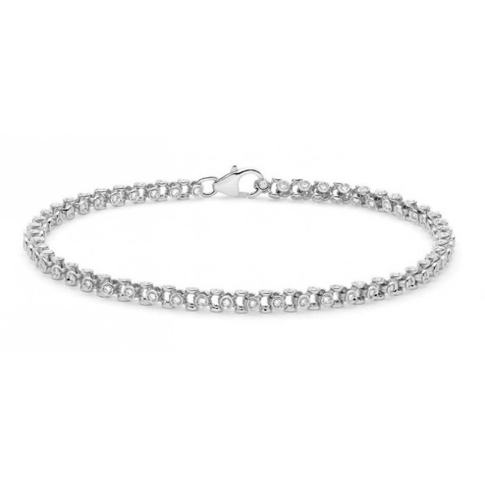 Bracciale snodato con diamanti in oro 18Kt DBF12069.100 DonnaOro Jewels