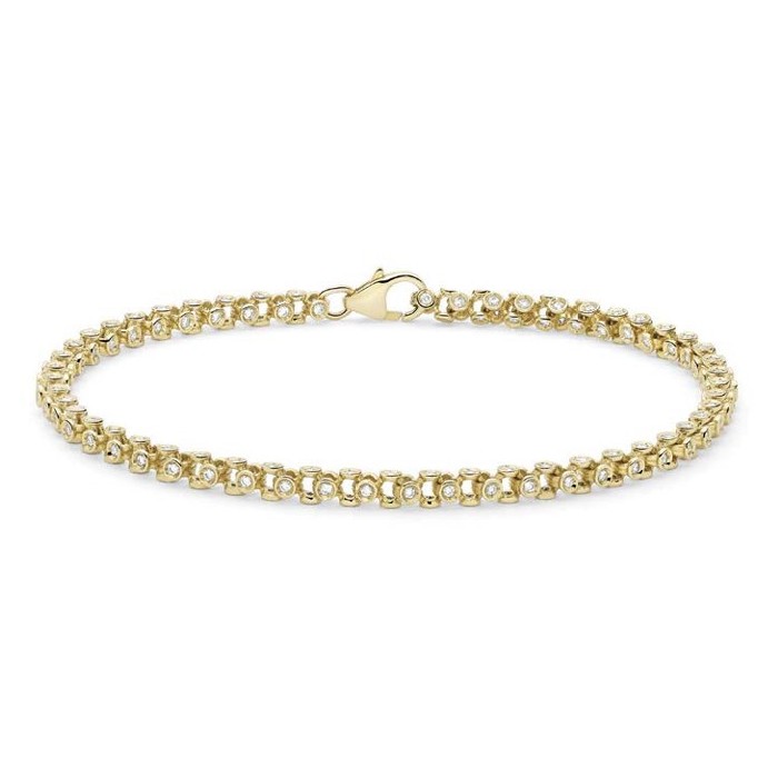 Bracciale snodato con diamanti in oro 18Kt DBF12168.100 DonnaOro Jewels